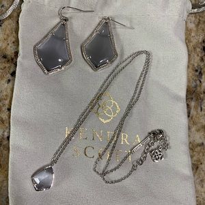 Kendra Scott Alex Earrings and necklace set